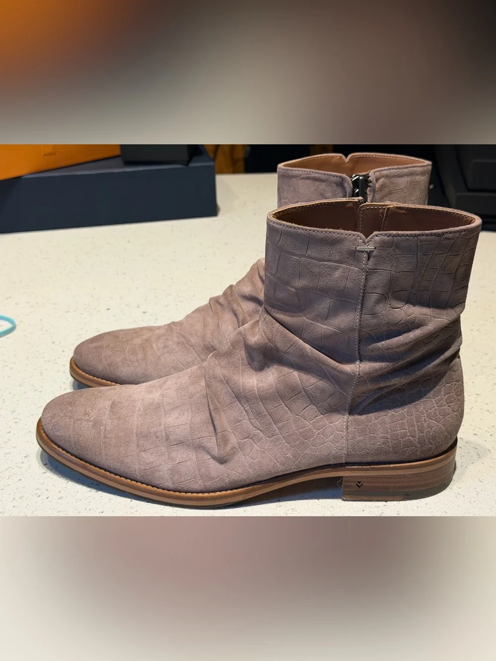 John Varvatos Morrison Suede Ankle Boots